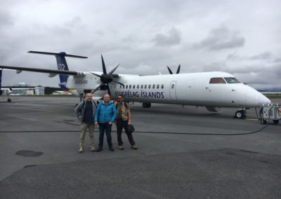 Inlandflug mit Islandair in Richtung Osten