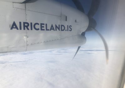 Inlandflug mit Islandair in Richtung Osten